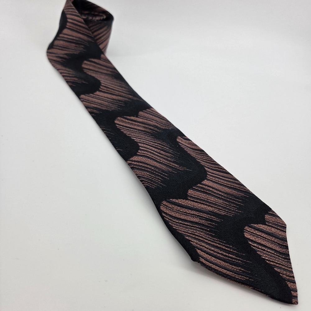 Don Loper VTG‎ Beverly Hills Silk Mens Neck Tie W 3.5 L 60 Retro Unique Abstract